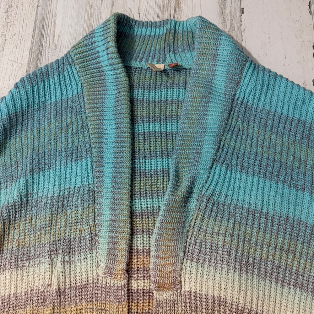 Anthropologie Pilcro Space Dyed Open Front Cardigan Size Medium - Picture 4 of 10